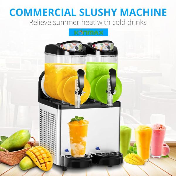 Commercial Slash Slush Granita Machine Frozen Drinks Ice Cream Sorbet Granita