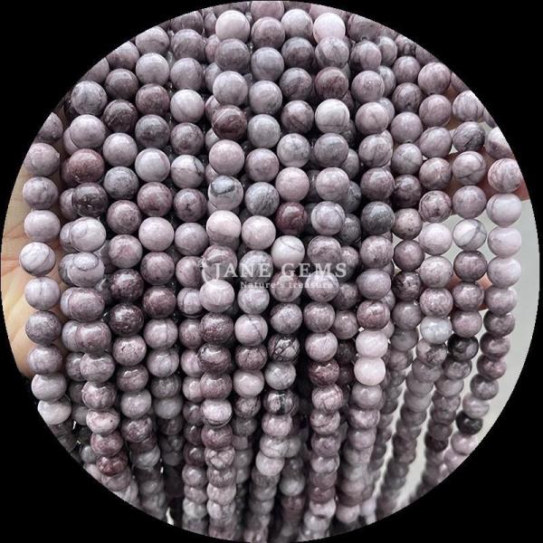 8mm Polished Gemstone Beads Hematite Yooperlite And More Various Types Crystal Healing Stone Loose Bead Strands for Fashion Accessories