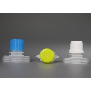 Custom PP Plastic Spout Caps With Double Gaps 16mm For Stand Up Pouch