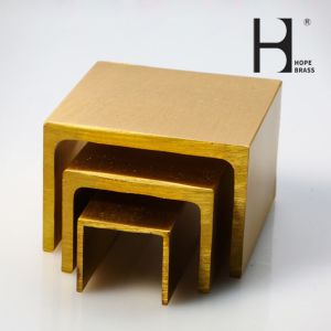 Polishing CuPb3Zn39 High Tensile Metal U Shaped Channel 8FT Long