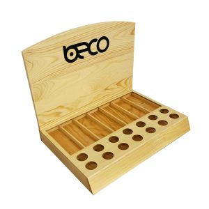 Customized Wooden Display Stand Lipstick Counter Display Rack for Specialty