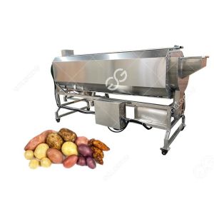 Full Automatic Industrial Potato Washing And Peeling Machine Carrot Ginger
