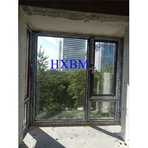 12A Glass Powder Coated Aluminum Casement Windows 6063-T5
