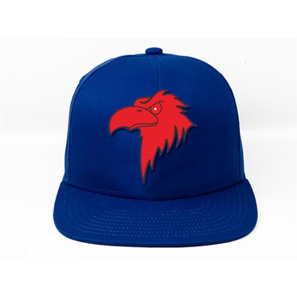 Buy OEM ODM Printed Baseball Caps / Unisex Silk Print Eagle Icon On Panels Hip Hop Snapback Cap at wholesale prices