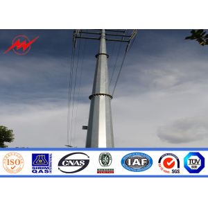 Steel Tubular Electrical Power Pole For Transmission Line Project