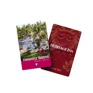 RF Plastic RFID Magnetic Hotel Elevator Key Cards Custom Brand ISO 14333A