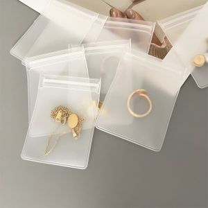 Frosted Small Ziplock Plastic Jewelry Bag Clear Eva Self Sealing