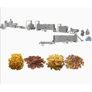 Oat Wheat Rice Puff Extruder Machine equiped with Packing Machine