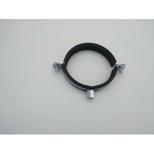 China Heavy Duty Pipe Clamp EMT Conduit And Fittings With Rubber Epdm Two Side Screws on sale