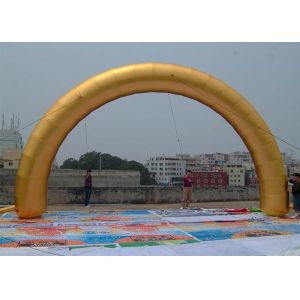 High Tear Strength Golden Inflatable Gantry Fire Resistance / Waterproof