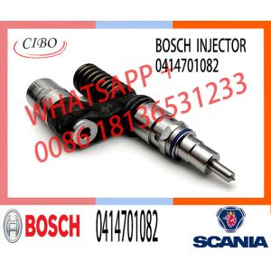 Neutral Common Rail Diesel Fuel Injector 0414701082 For Scania 1440579 Injector