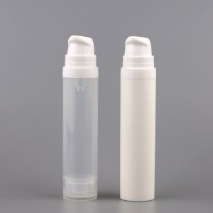 Cylindrical Airless Pump Bottle Degradable Plastic Airless Cream Bottle