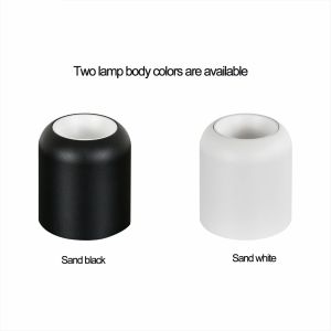 High CRI Surface Mounted LED Downlights Black IP20 Waterproof 2700K