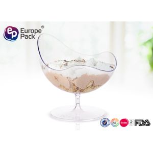 Special Shape 50ml Food Disposable Plastic Dishes PS Environmental Friendly