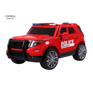36 Month Kids Ride On Toy Car 1 Seater Ride On Police Jeep 3.5km/Hr