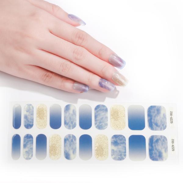 Customized Logo DIY Designs Nail Wraps Polish Strips Gel Stickers Eco-friendly Sample