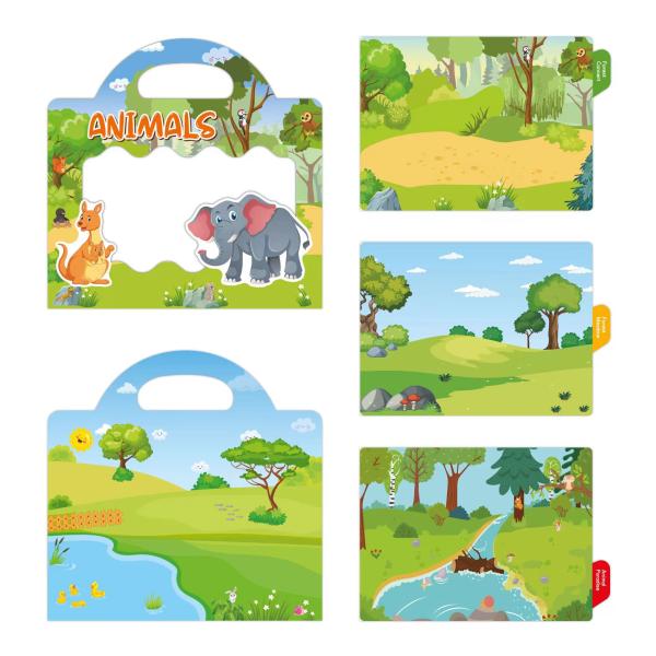 art paper Hardcover Book Printing Usborne Custom Sticker Book For Kids