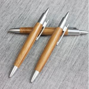 Good quality Promotional wooden ball pen  with clip
