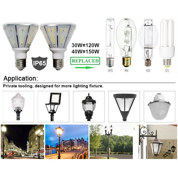 Dlc Ul 50W E40 LED Corn Light , Retrofit Led Post Top Lamps For Garden Lighting