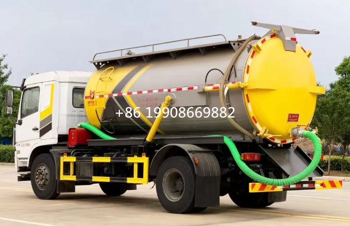 Dongfeng 4x2 Driver 8000L Sewage Suction Truck with Vacuum Pump for Sucking