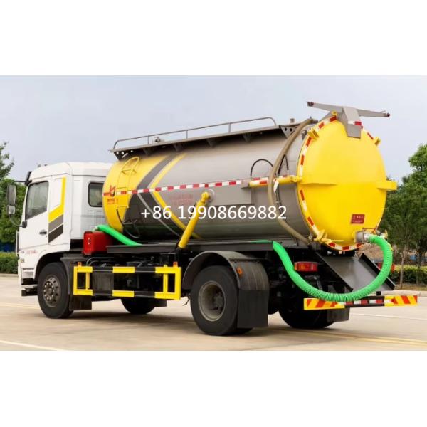 Dongfeng 4x2 Driver 8000L Sewage Suction Truck with Vacuum Pump for Sucking Waste Water Vacuum Sewer Tanker Suction Truck
