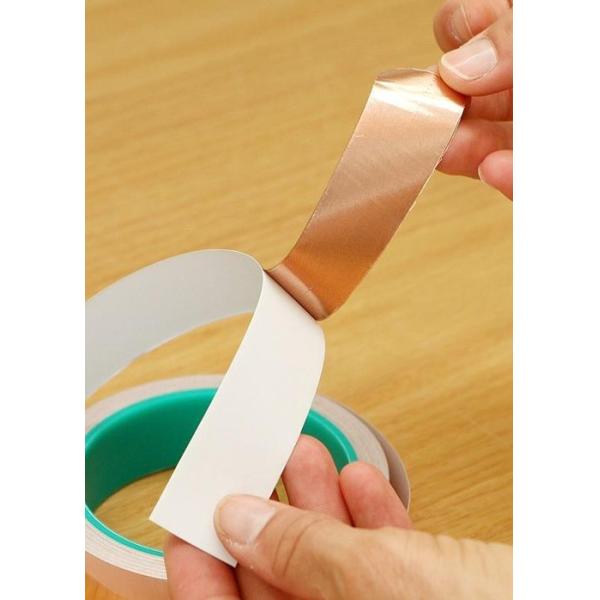 0.1mm 25mm Conductive Adhesive Copper Tape Double Sided Adhesive Thermal