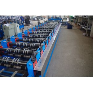 High Stability K Span Roll Forming Machine Blue Color For Corrugated Roofing