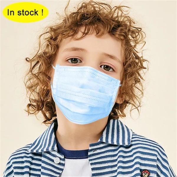 Buy Anti Dust Breathable Disposable Kids Mask With Adjustable Nose Piece at wholesale prices