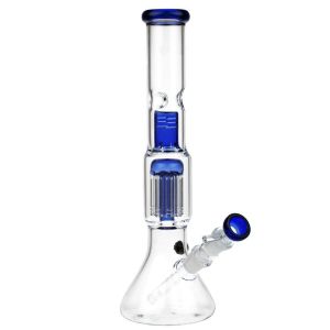 12 Inch Glass Bong Ice Catcher Percolator Hookah Water Pipe Beaker