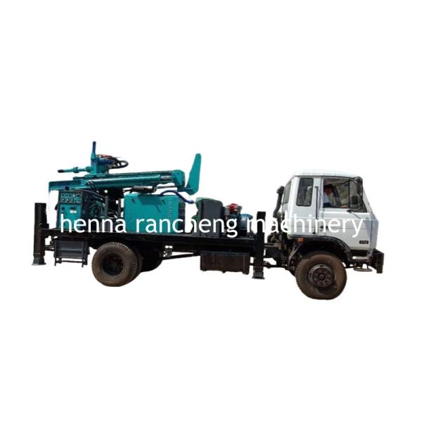 Buy 300m Deep Rock Borehole Drilling Rig Truck Mounted Water Well Machine at wholesale prices
