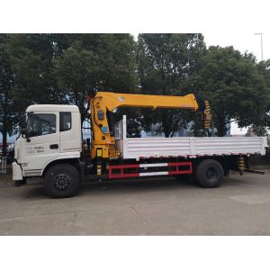 China 4X2 Truck Mounted Boom Crane , Trailer Mounted Crane 4700mm Wheelbase on sale