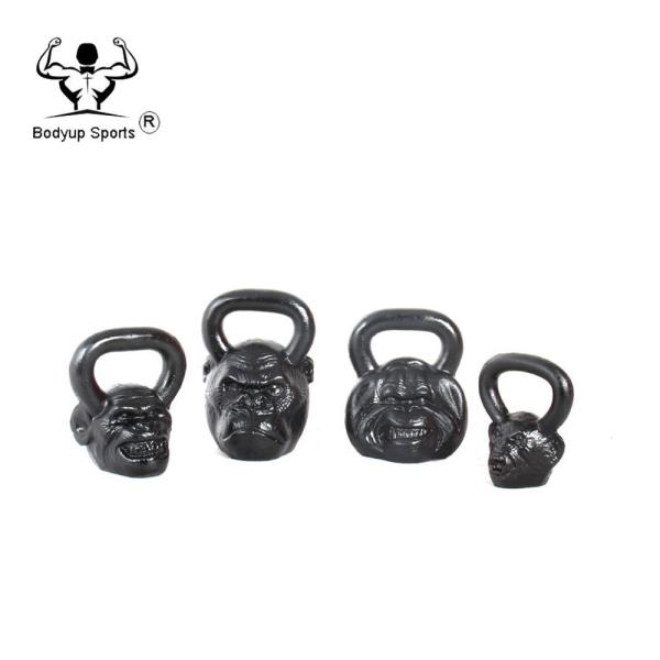 Crossfit Powder Painting Cast Iron Skull Kettlebell / Competition Power Training Skull Kettlebell