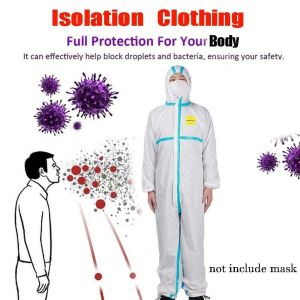 PPE Disposable Protective Clothing With Elasticated Band And Ankles