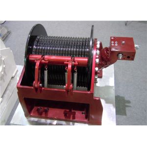 Efficient Powered Hydraulic Crane Winch Painting Galvanizing