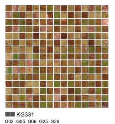 KG series glass mosaic for living room KG331