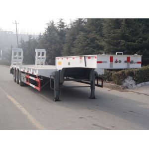 70 80 Ton Lowbed Semi Trailer Low Loader Transport Heavy Equipment Extendable