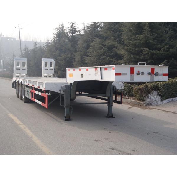 70 80 Ton Lowbed Semi Trailer Low Loader Transport Heavy Equipment Extendable