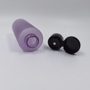 Purple Matte Plastic Cosmetic Bottles 300ml 350ml 400ml Make Up Remover