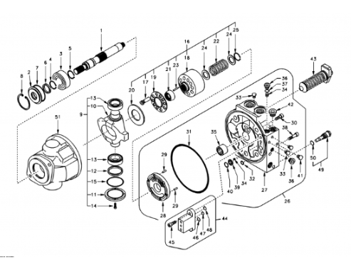 Excavator Main Pump VOE 14503279 VOE 14507635 Excavator Spare Parts Hydraulic Pump For EC55 EC55E