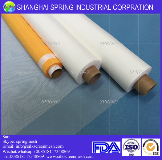 43T-80um(110mesh)white fine mesh screen/polyester materials/monofilament fabric