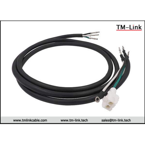 Buy HXT63080 2P 16AWG male to terminals Black PVC Jacket power cable assemblies at wholesale prices