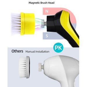 Cordless Electric Spin Scrubber Adjustable Extension Handle