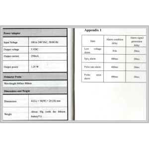 Contec Portable Babies Wrist Finger Tip Pulse Oximeter with Alarm SpO2 LED