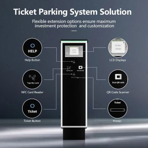 Parking Ticket Kiosk With QR Code NFC Card For Parking Lot Payment System