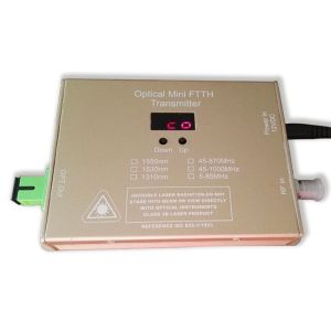 2 Output 10mw/12mW FTTH CATV Fiber Transmitter 1550nm Small Size 12V/1A