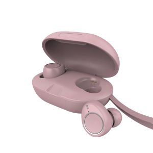 Active Noise Cancellation Mini Pink Bluetooth TWS Earphone 43mAh