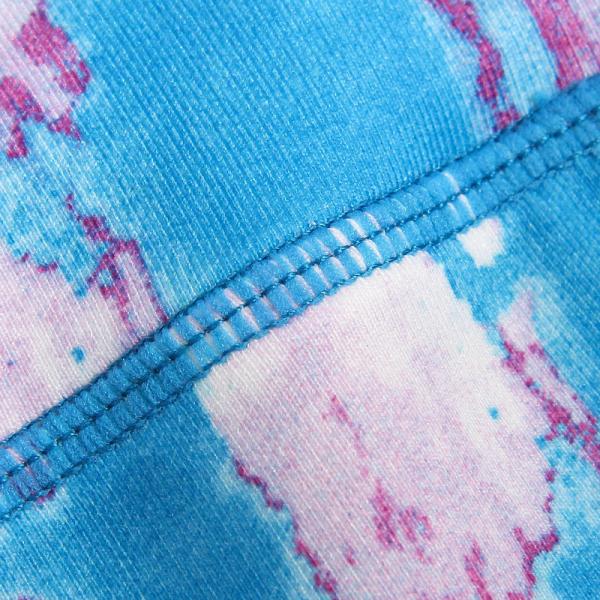 CPG Global Women's Outdoor Leggings Sport Running Pants Yoga Watercolor Blue Pattern HK39