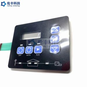 Flat OEM Custom LED Membrane Switch Frame With Embossing Keys