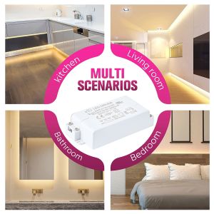 Single Phase Plastic LED Driver Output Type 220v LED Strip Dimmable Driver