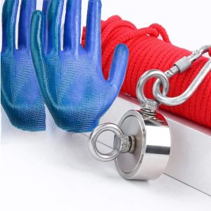Custom Double Lifting Ring 400kg Double Sided Fishing Magnet Neodymium for Tool
